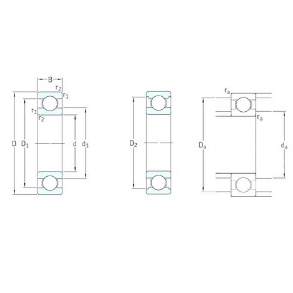 10 mm x 19 mm x 5 mm  SKF 61800 الكرات الأخدود العميق #1 image