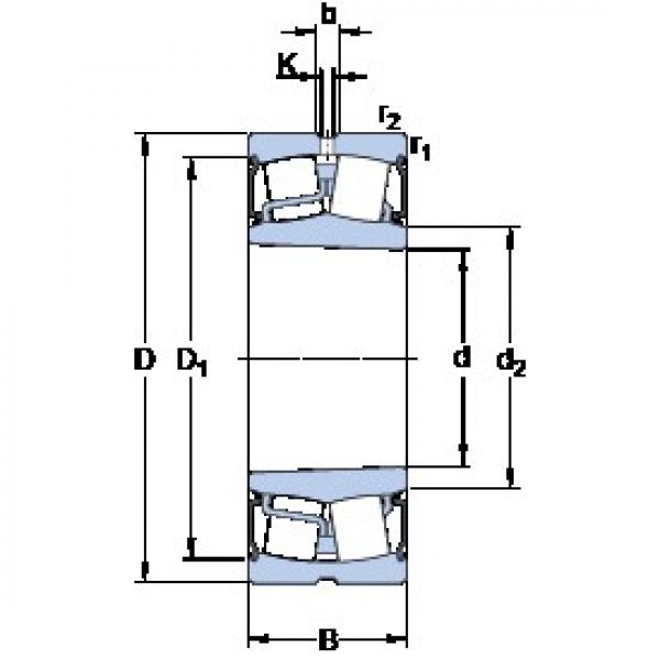 90 mm x 160 mm x 48 mm  SKF BS2-2218-2RSK/VT143 محامل كروية #1 image