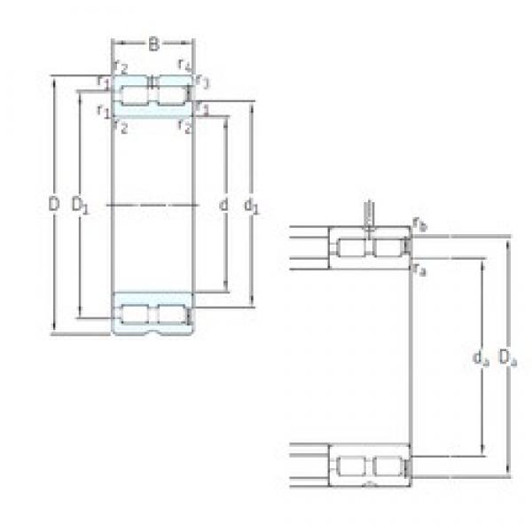 40 mm x 68 mm x 38 mm  SKF NNCF5008CV محامل أسطوانية #1 image