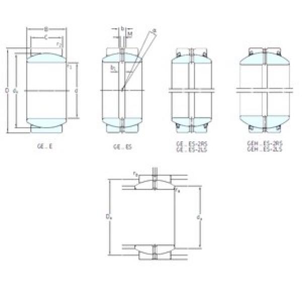 260 mm x 370 mm x 150 mm  SKF GE260ES-2RS محامل عادي #1 image