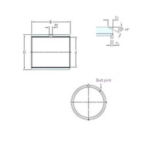 11,113 mm x 13,494 mm x 12,7 mm  SKF PCZ 0708 M محامل عادي #1 image