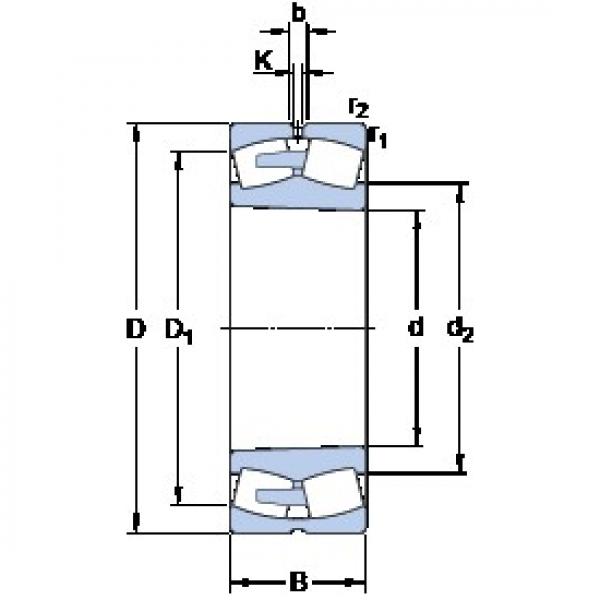 710 mm x 950 mm x 180 mm  SKF 239/710 CAK/W33 محامل كروية #1 image