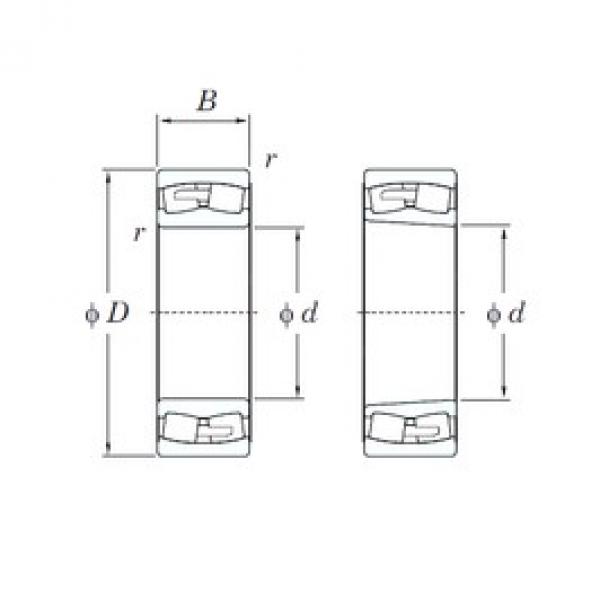 340 mm x 620 mm x 224 mm  KOYO 23268RHA محامل كروية #1 image