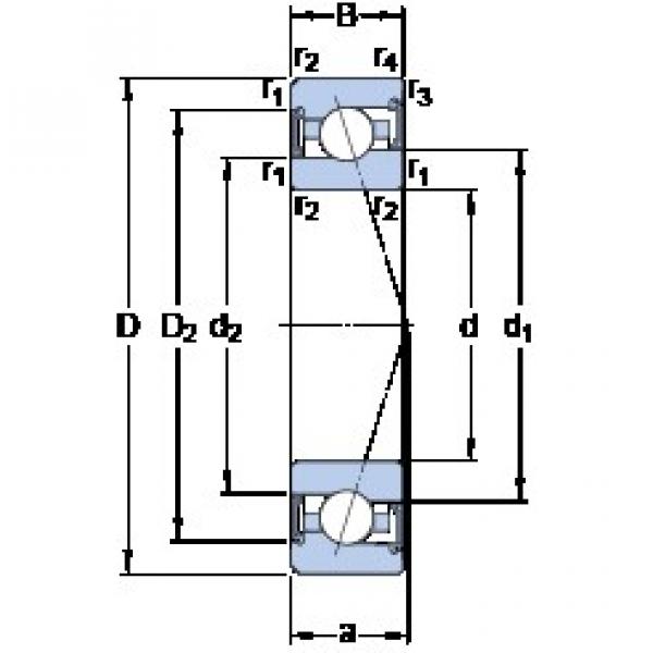 60 mm x 95 mm x 18 mm  SKF S7012 ACE/HCP4A الاتصال الكرات الزاوي #2 image