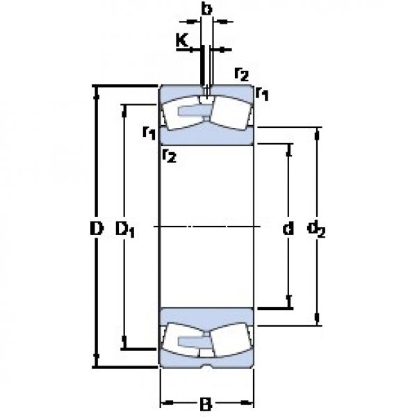 420 mm x 700 mm x 280 mm  SKF 24184 ECA/W33 محامل كروية #1 image