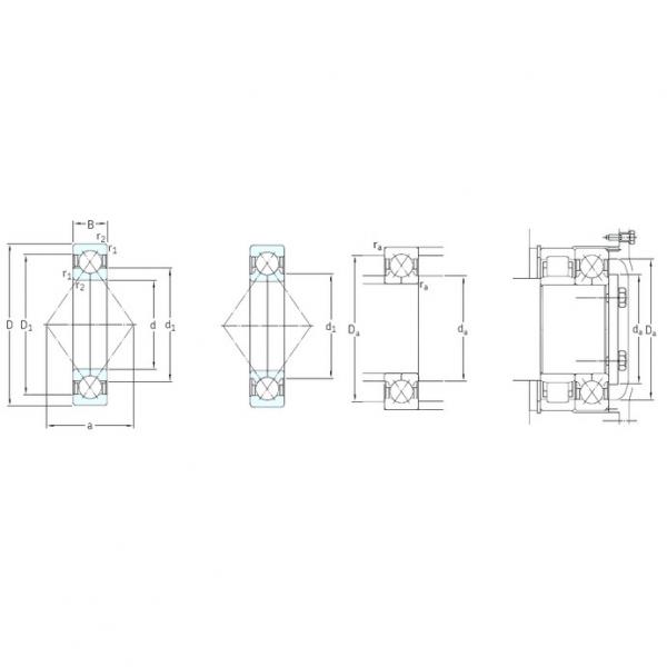 100 mm x 180 mm x 34 mm  SKF QJ220N2MA الاتصال الكرات الزاوي #2 image