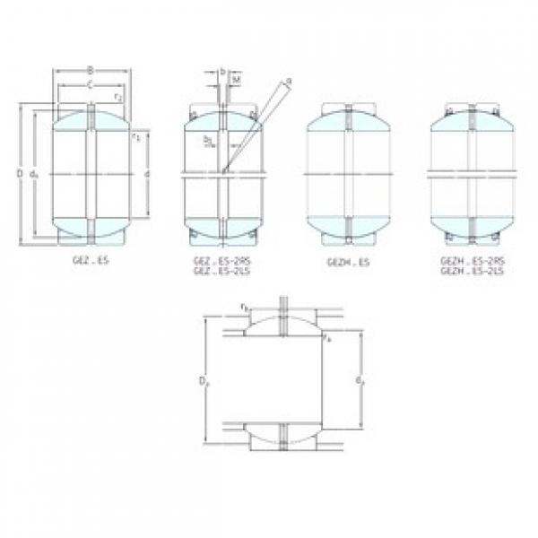 101,6 mm x 158,75 mm x 88,9 mm  SKF GEZ400ES-2LS محامل عادي #1 image