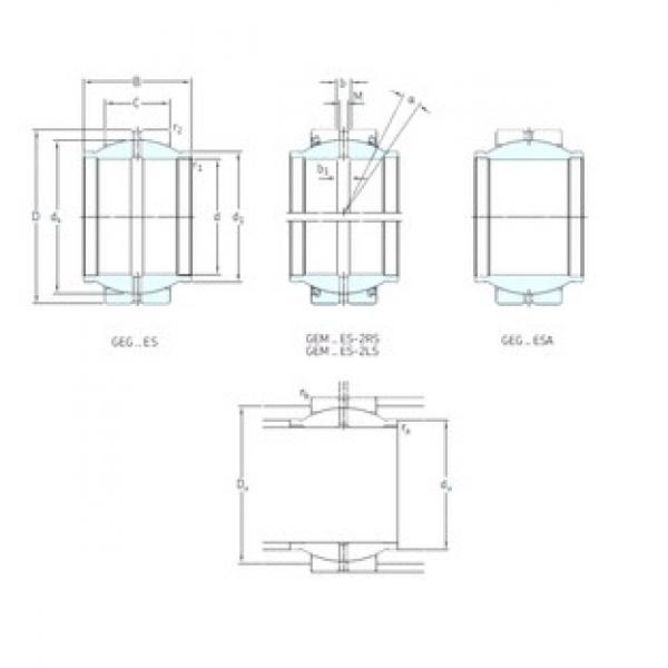 160 mm x 230 mm x 160 mm  SKF GEG160ES محامل عادي #1 image