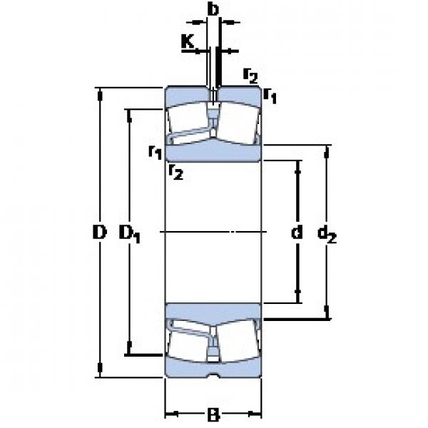 95 mm x 200 mm x 45 mm  SKF 21319 E محامل كروية #1 image