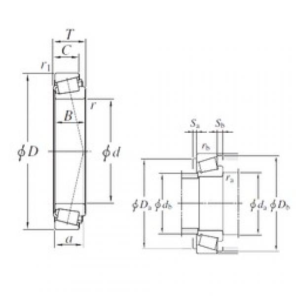 203,2 mm x 276,225 mm x 42,863 mm  KOYO LM241149/LM241110 تناقص الأسطوانة المحامل #1 image