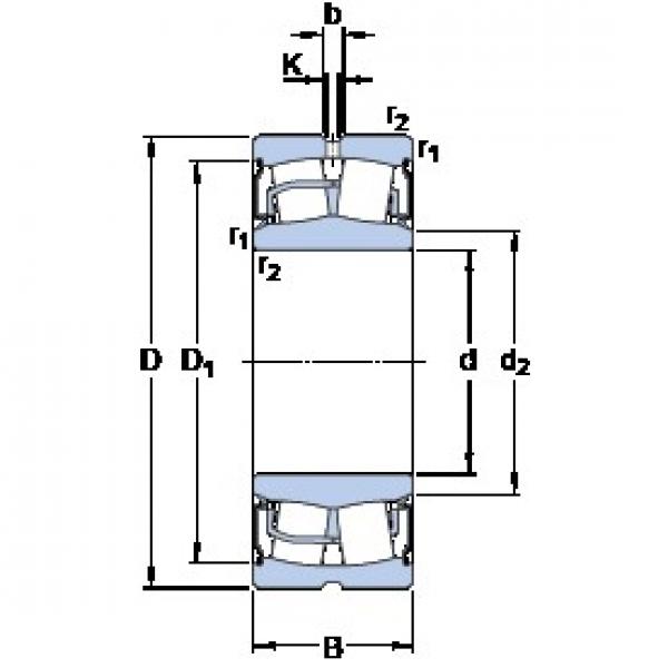 25 mm x 52 mm x 23 mm  SKF BS2-2205-2RS/VT143 محامل كروية #1 image